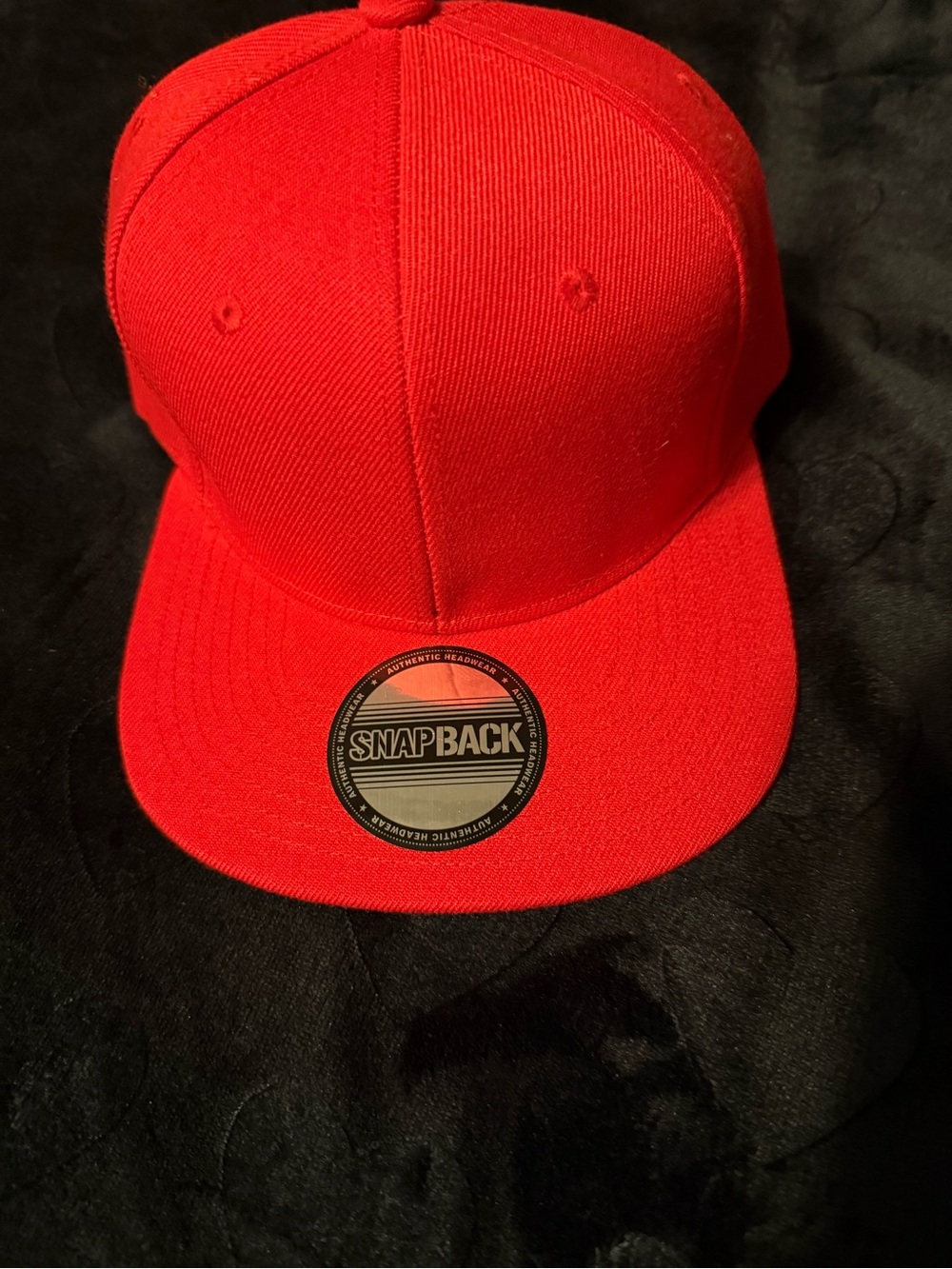 Red Snapback Hat (New) - Unbranded
